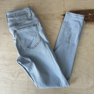 Prana Denim Blue Jean Low Rise Stretch Slim Fit Distressed Women’s 27x29